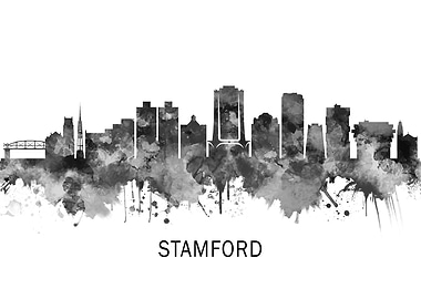 Stamford Skyline BW