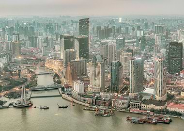 Shangai Cityscape Aerial