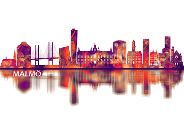 Malmo Sweden Skyline