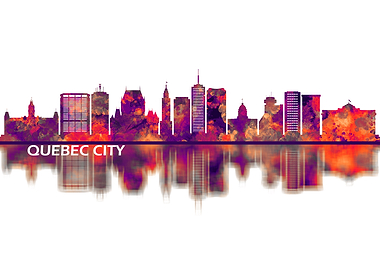 Quebec city Canada Skyline