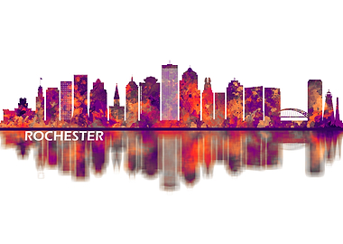 Rochester New York Skyline