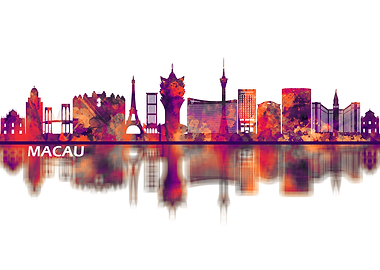 Macau China Skyline