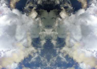 Psychedelic trippy sky