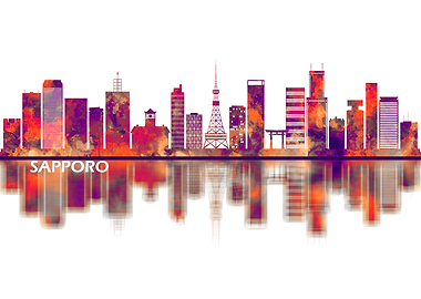 Sapporo Japan Skyline