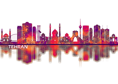Tehran Iran Skyline