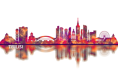 Tbilisi Georgia Skyline