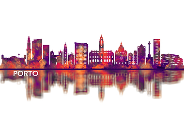 Porto Portugal Skyline