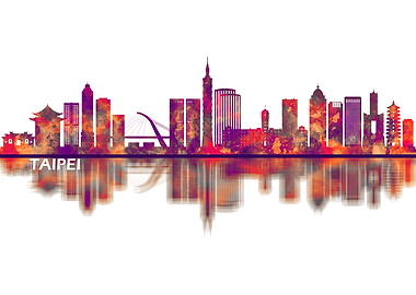 Taipei Taiwan Skyline