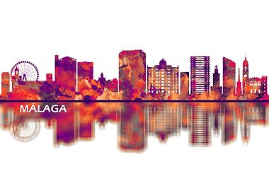 Malaga Andalusia Skyline