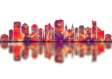 Minsk Belarus Skyline