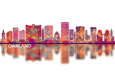 Oakland California Skyline