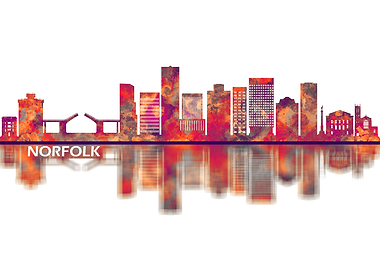 Norfolk Virginia Skyline