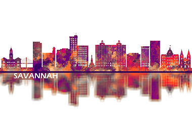 Savannah Georgia Skyline