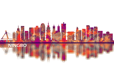 Ningbo China Skyline