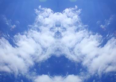 Psychedelic trippy sky