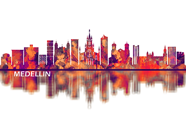 Medellin Colombia Skyline