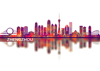 Zhengzhou China Skyline