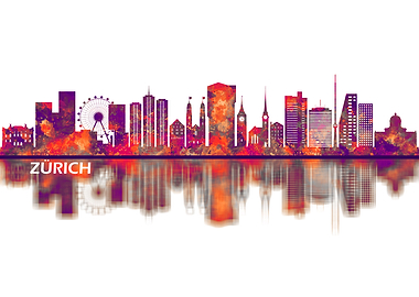 Zurich Switzerland Skyline