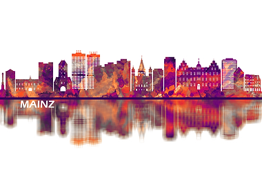 Mainz Germany Skyline