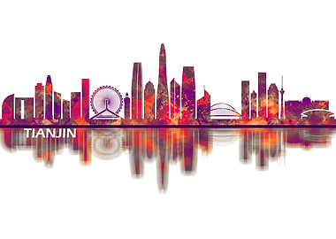 Tianjin China Skyline