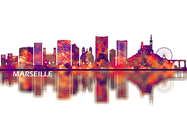 Marseille France Skyline