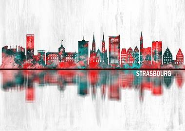 Strasbourg France Skyline