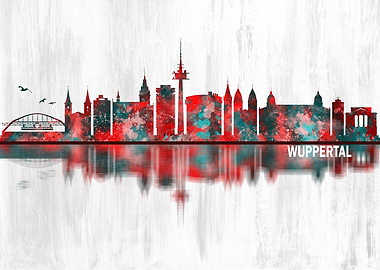 Wuppertal Germany Skyline