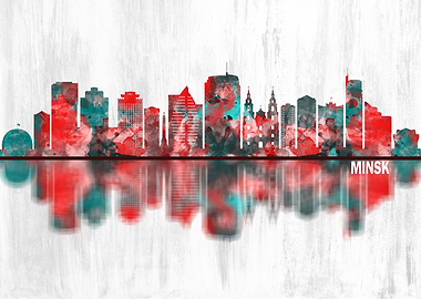 Minsk Belarus Skyline