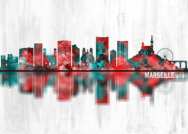Marseille France Skyline