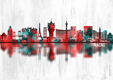 Macau China Skyline
