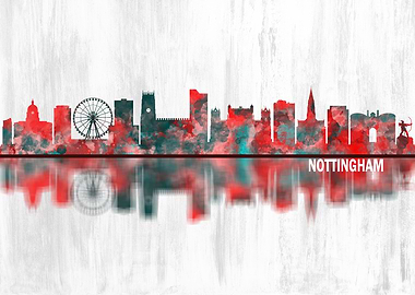 Nottingham England Skyline