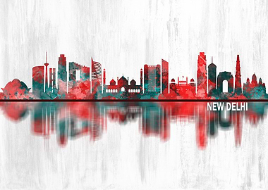 New Delhi India Skyline
