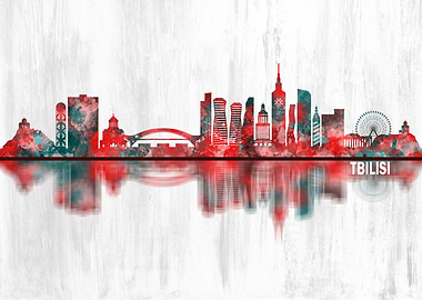 Tbilisi Georgia Skyline