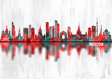 Moscow Russia Skyline