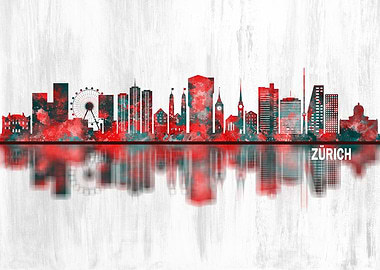 Zurich Switzerland Skyline