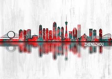 Zhengzhou China Skyline