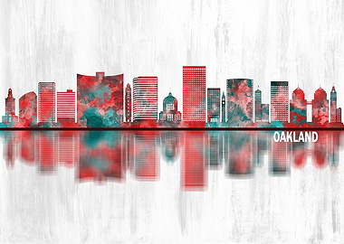 Oakland California Skyline