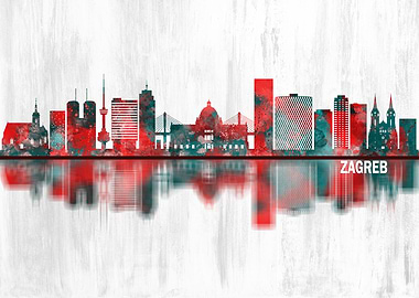 Zagreb Croatia Skyline