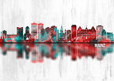 Mainz Germany Skyline