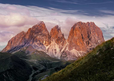 dolomite sunset