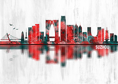 Suzhou China Skyline