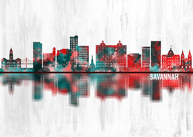 Savannah Georgia Skyline