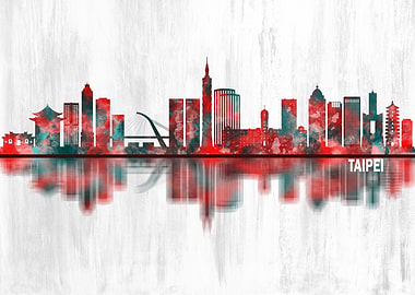 Taipei Taiwan Skyline