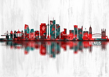 Vilnius Lithuania Skyline