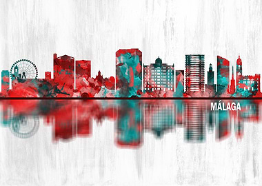 Malaga Andalusia Skyline