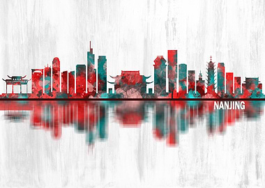 Nanjing China Skyline
