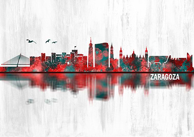 Zaragoza Spain Skyline