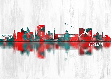 Yerevan Armenia Skyline