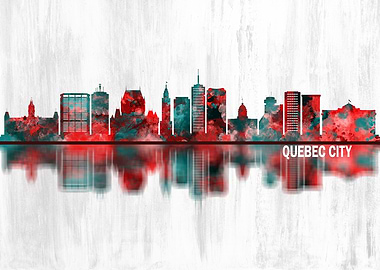 Quebec city Canada Skyline