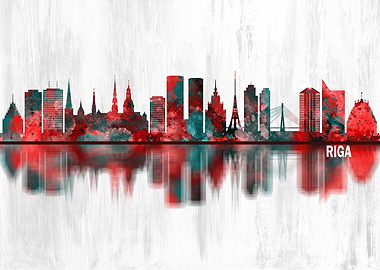 Riga Latvia Skyline